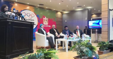 صور.. بدء المؤتمر الصحفى لإعلان إطلاق أول أولمبياد للأطفال بحضور وزير الرياضة