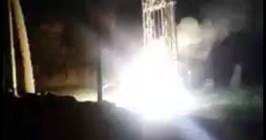 قارئ يبلغ "صحافة المواطن" عن انفجار محول كهربائى بقرية أبو شميس فى الشرقية