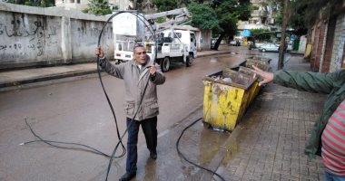 صور.. سقوط كابل كهرباء مغذى لإحدى المدارس بالإسكندرية بسبب الطقس