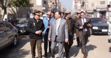 صور.. مدير أمن المنوفية يتفقد الخدمات الأمنية بمدينة الباجور