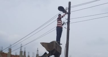 استجابة لـ"اليوم السابع".. محافظ البحيرة يأمر بصيانة أعمدة كهرباء قرية نتما (صور)