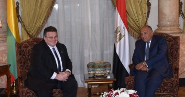 صور..شكرى يبحث مع وزير خارجية ليتوانيا تطورات الإصلاح الاقتصادى فى مصر