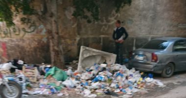 قارئ يشكو من انتشار القمامة بشارع عبد المنعم سند بالاسكندرية 