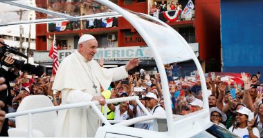  صور..استقبال حاشد لبابا الفاتيكان لدى وصوله بنما لحضور اليوم العالمى للشباب