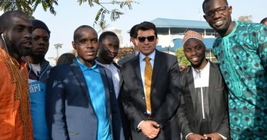 شباب افريقيا في زيارة إلي العاصمة الإدارية الجديدة ..ويشاركون في احتفالية الوزارة