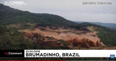شاهد..  فيديو جديد يوثق لحظة انهيار سد فى البرازيل