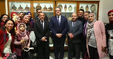 فيديو.. وزير الآثار يفتتح معرض حفائر البعثة الفرنسية الإيطالية بالمتحف المصرى