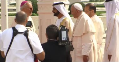 بابا الفاتيكان يشارك فى اجتماع مجلس حكماء المسلمين بجامع الشيخ زايد