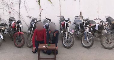 فيديو .. ضبط عصابة تسرق الدراجات البخارية ببورسعيد