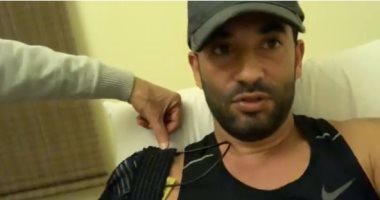 عمرو سعد يتعرض لإصابة فى الكتف خلال تدريبه على "حملة فرعون".. فيديو