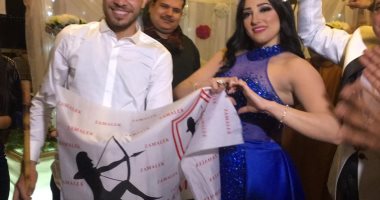  محمد عنتر يختتم حفل خطوبته برقصة مع دنيا الحلو