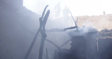 صور.. نفوق 4 رؤوس ماشية وإصابة 4 آخرين فى حريق بحوش مواشى بمدينة إسنا
