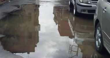 صور.. تراكم مياه الأمطار فى قرية أشمون الرمان بالدقهلية