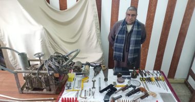 ضبط ورشة لتصنيع الأسلحة بمسكن تاجر فى كفر الشيخ