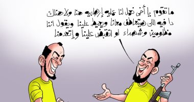 تعاطف الجهلة يحفز الإخوان على العمليات الإرهابية فى كاريكاتير اليوم السابع