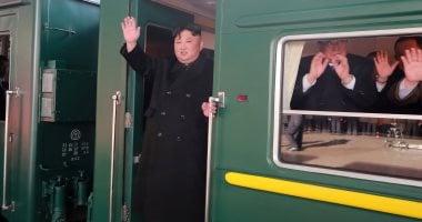 صور.. زعيم كوريا الشمالية يغادر بالقطار لحضور اجتماع مع ترامب فى هانوى