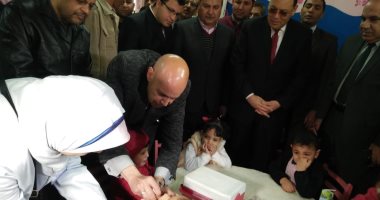 انطلاق الحملة القومية للتطعيم ضد مرض شلل الأطفال فى الشرقية وأسيوط و شمال سيناء والبحر الأحمر والوادى الجديد والأقصر (فيديو وصور)