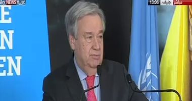 الأمين العام للأمم المتحدة أنطونيو جوتيريس يتعهد بإنهاء الصراع فى اليمن