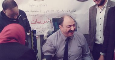 نائب رئيس جامعة الأزهر: دماؤنا فداء لمصابى العمليات الإرهابية.. صور