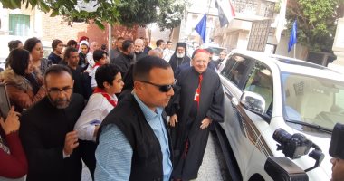 صور .. رئيس مجمع الكنائس الشرقية يصل أسيوط لتدشين كاتدرائية الكاثوليك