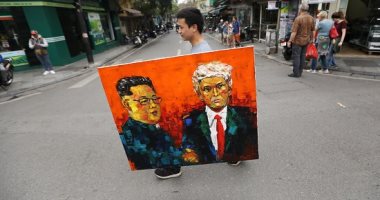 صور.. ترامب وكيم يتصدران قمصان وميادين العاصمة الفيتنامية