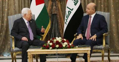 رئيس العراق يؤكد لـ"أبو مازن" ضرورة بذل الجهود لتحقيق آمال شعب فلسطين