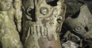 فيديو.. علماء مكسيكيون يعثرون على آثار تعود لحضارة المايا فى كهف أثرى