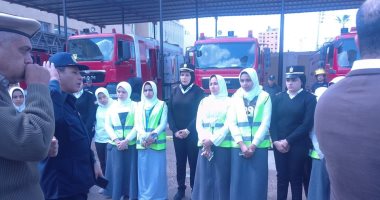 صور.. وكيل تعليم كفر الشيخ: دورات للطلاب على كيفية إطفاء الحرائق
