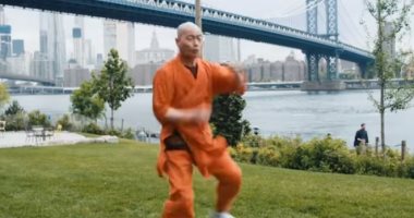 فيديو.. راهب صينى يعلم نجوم هوليوود الكونج فو