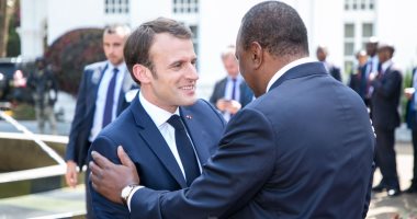 صور.. رئيس كينيا: علاقتنا بفرنسا ساعدتنا فى النمو