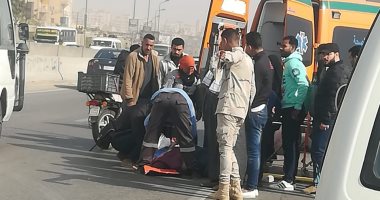 إصابة شخصين فى حادث تصادم سيارتين بطريق إسكندرية الصحراوى