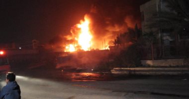 إصابة 16 شخصا باختناق فى حريق سوبر ماركت بالإسكندرية
