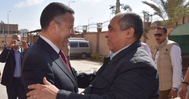 محافظ بنى سويف يستقبل وزير الزراعة واستصلاح الأراضى
