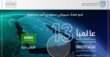 السعودية الأولى عربيا والـ13 عالميا فى مؤشر الأمم المتحدة للأمن السيبرانى