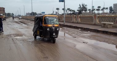 صور.. هطول أمطار بكفر الشيخ والمحافظ يعلن حالة الطوارئ