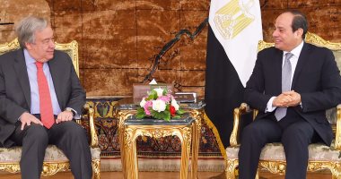 السيسى يؤكد لـ"جوتيريش" ثوابت السياسة المصرية والحفاظ على وحدة وسلامة الدول