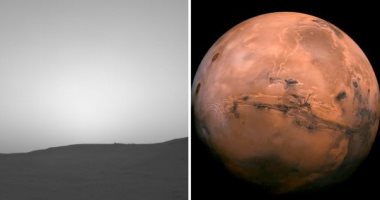 صور.. مركبة ناسا تلتقط لحظة تعرض المريخ لكسوف الشمس
