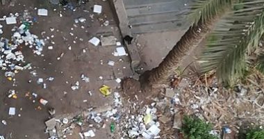 شكوى من انتشار القمامة بجوار سور مستشفى الصدر بالعباسية