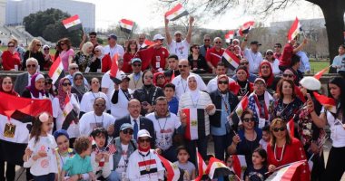 وقفة للمصريين أمام الكونجرس للترحيب بالسيسى ورفض المنظمات المشبوهة (فيديو وصور)