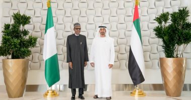 محمد بن زايد يستقبل رئيس نيجيريا لتعزيز علاقات الصداقة والتعاون بين البلدين