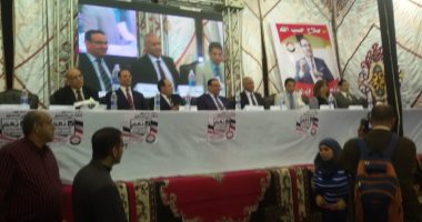 صور.. مؤتمر جماهيرى بشبرا الخيمة لدعم التعديلات الدستورية