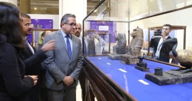 افتتاح معرض تونا الجبل بين اساطير الخلق وتقديس الحيوان بالمتحف المصرى