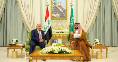 رئيس وزراء العراق يجتمع مع ولى العهد السعودى فى الرياض
