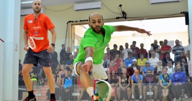مروان الشوربجى وفارس الدسوقى يتأهلان لربع نهائى بطولة الجونة للاسكواش