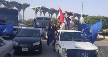 صور..مسيرات بالسيارات فى الإسماعيلية لحث المواطنين على المشاركة بالاستفتاء