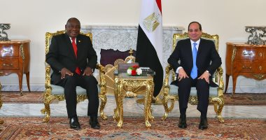 السيسى يؤكد لرئيس جنوب أفريقيا سعى مصر لتنسيق المواقف تجاه قضايا القارة
