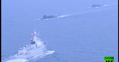 شاهد.. عرضا كبيرا للقوات البحرية الصينية فى ذكرى مرور 70 عاما على تأسيسها