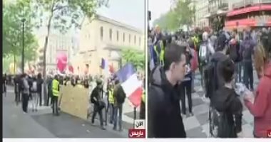 صدامات بين الشرطة الفرنسية وعناصر السترات الصفراء خلال مسيرة فى باريس