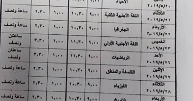 ننشر مواعيد امتحانات الفصل الدراسى الثانى بكفر الشيخ.. صور