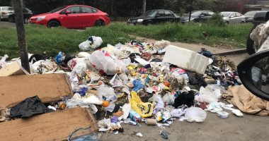 شكوى من انتشار القمامة بشارع أحمد أمين بمصر الجديدة
